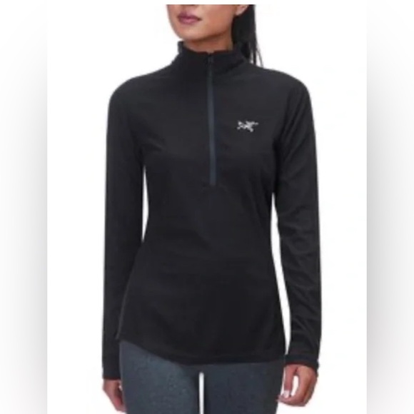 Arc’teryx Delta LT Polartec Fleece Base Layer Black Quarter Zip. XS - Picture 1 of 7
